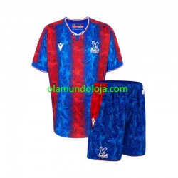 Camisola Crystal Palace Criança Equipamento Primeiro 2024-2025 Manga Curta